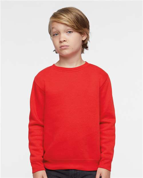 LAT Youth Elevated 7.4 oz 60/40 Cotton Polyester Crewneck Sweatshirt